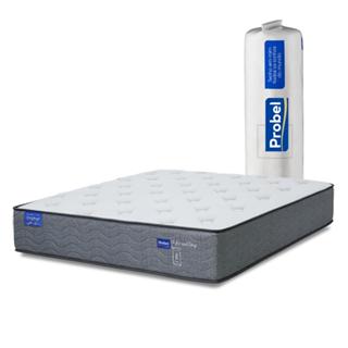 Colchão Casal Probel Molas Ensacadas 138x188x30 Day Springs a Vácuo Branco/Cinza em Oferta na Shopee