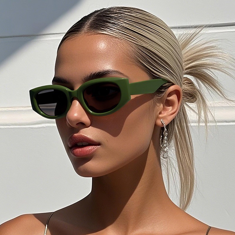 Design Retrô Tendência, Óculos de Sol Femininos com Armação Quadrada Pequena, Óculos de Sol de Luxo com Design em Oferta na Shopee