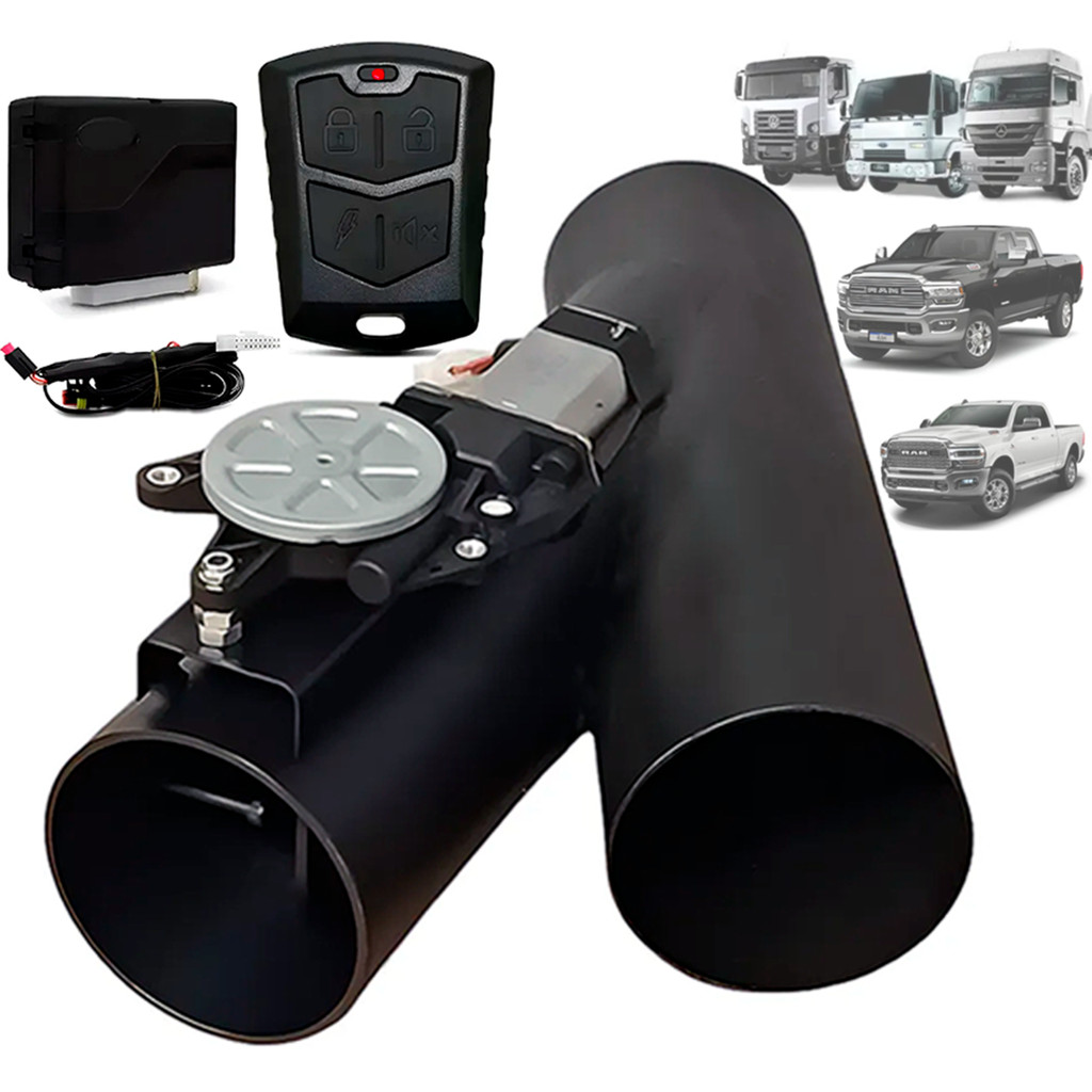 Difusor Escapamento 4" Controle Remoto Caminhão Dodge Ram