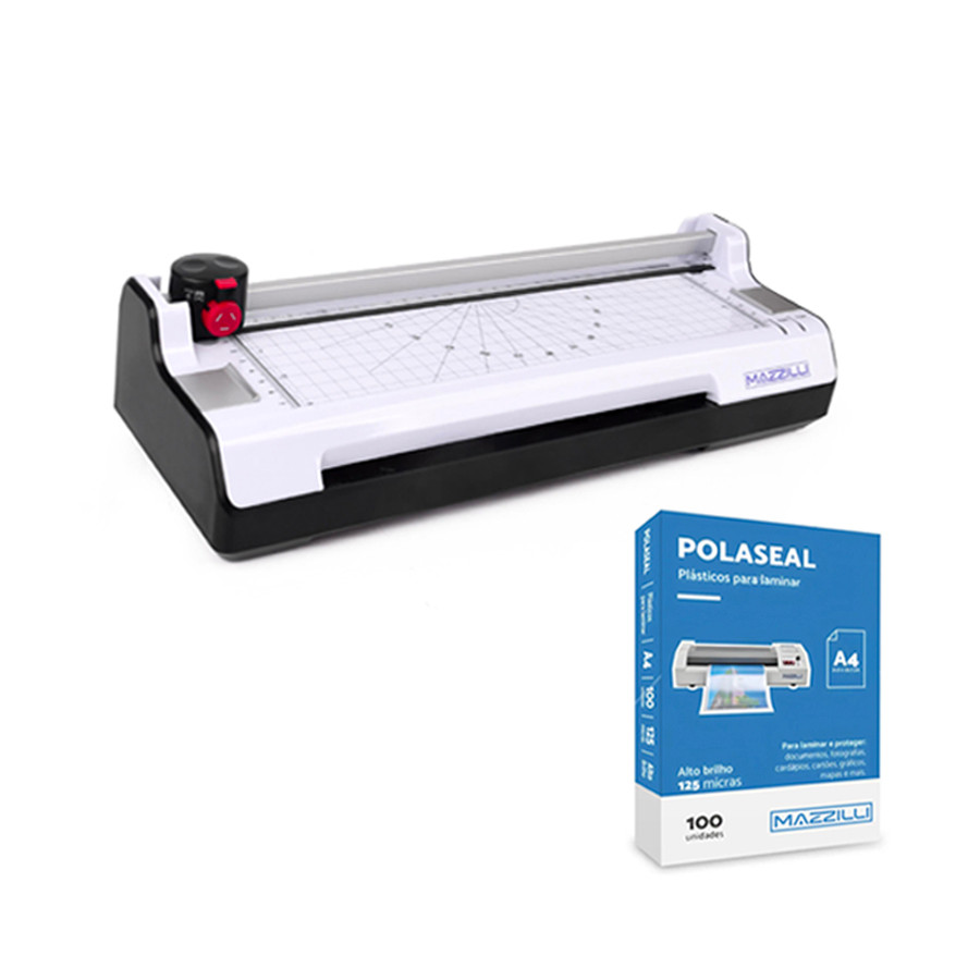 Plastificadora Laminadora 127v 3x1 Quente Frio  100 Polaseal