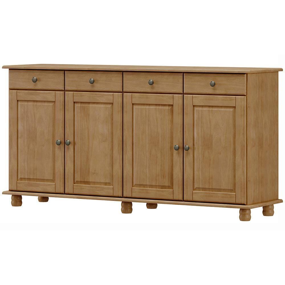 Balcao Madeira Maciça 4 Portas 4 Gavetas 169 Cm 8929 Freijo Milani Store Freijo em Oferta na Shopee