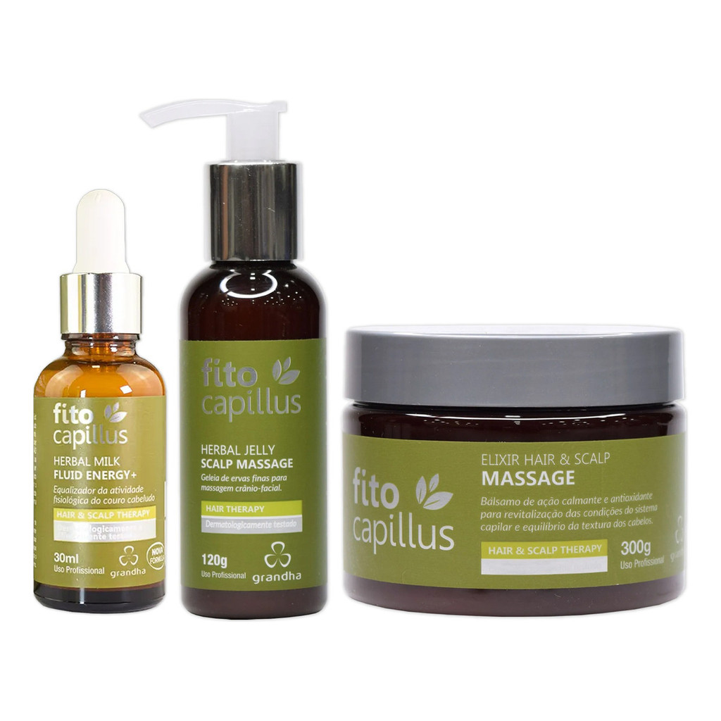 Kit Grandha Fito Capillus Fine Herbal 3 Produtos