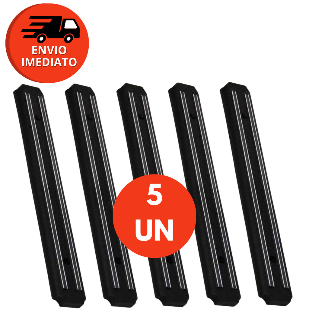 KIT Barra Magnética Imã Suporte Utensilios Organizador Facas Tesoura Ferramentas 50Cm Churrasqueira