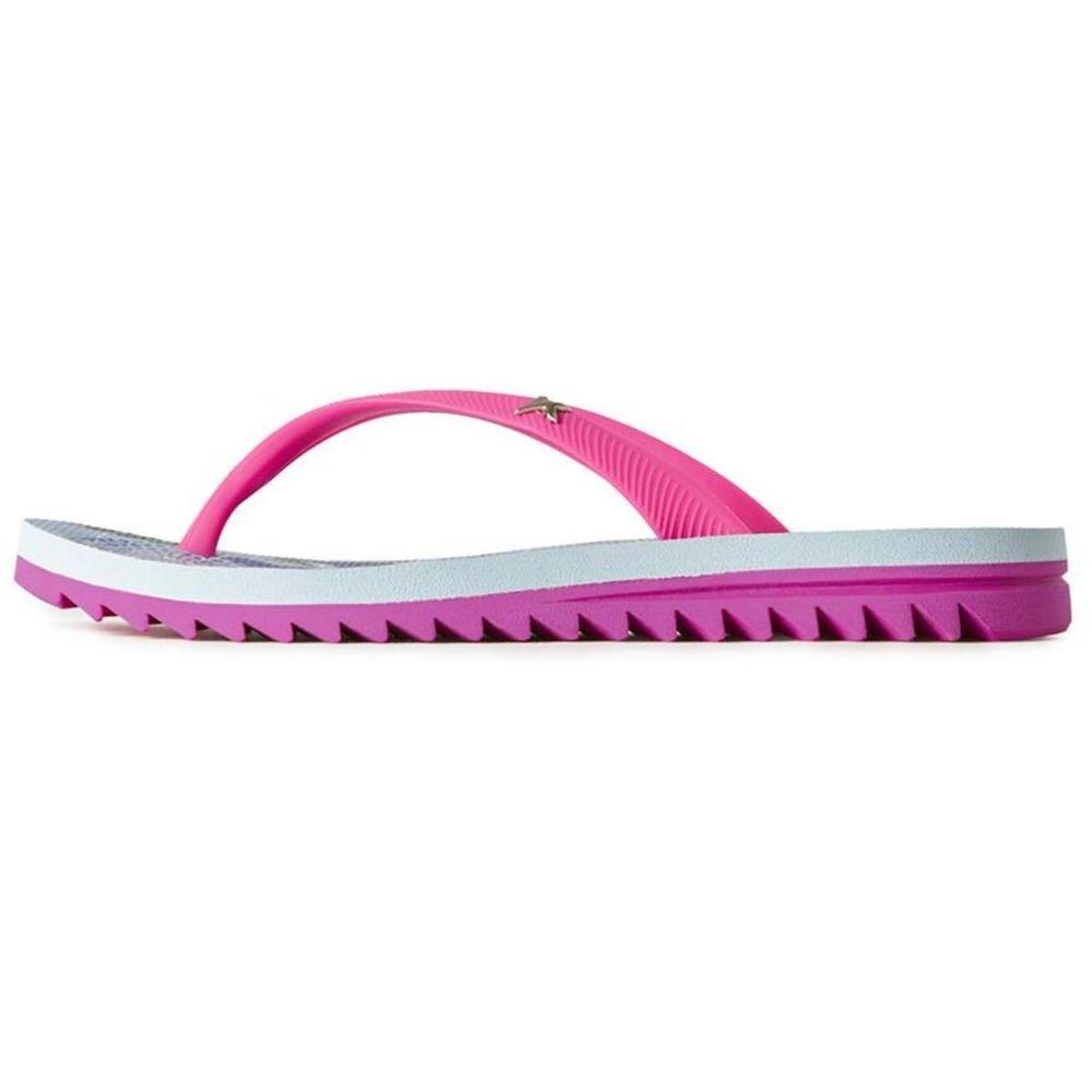 Detalhes do Chinelo Kenner Ibiza Jardim Feminino - Roxo e Rosa