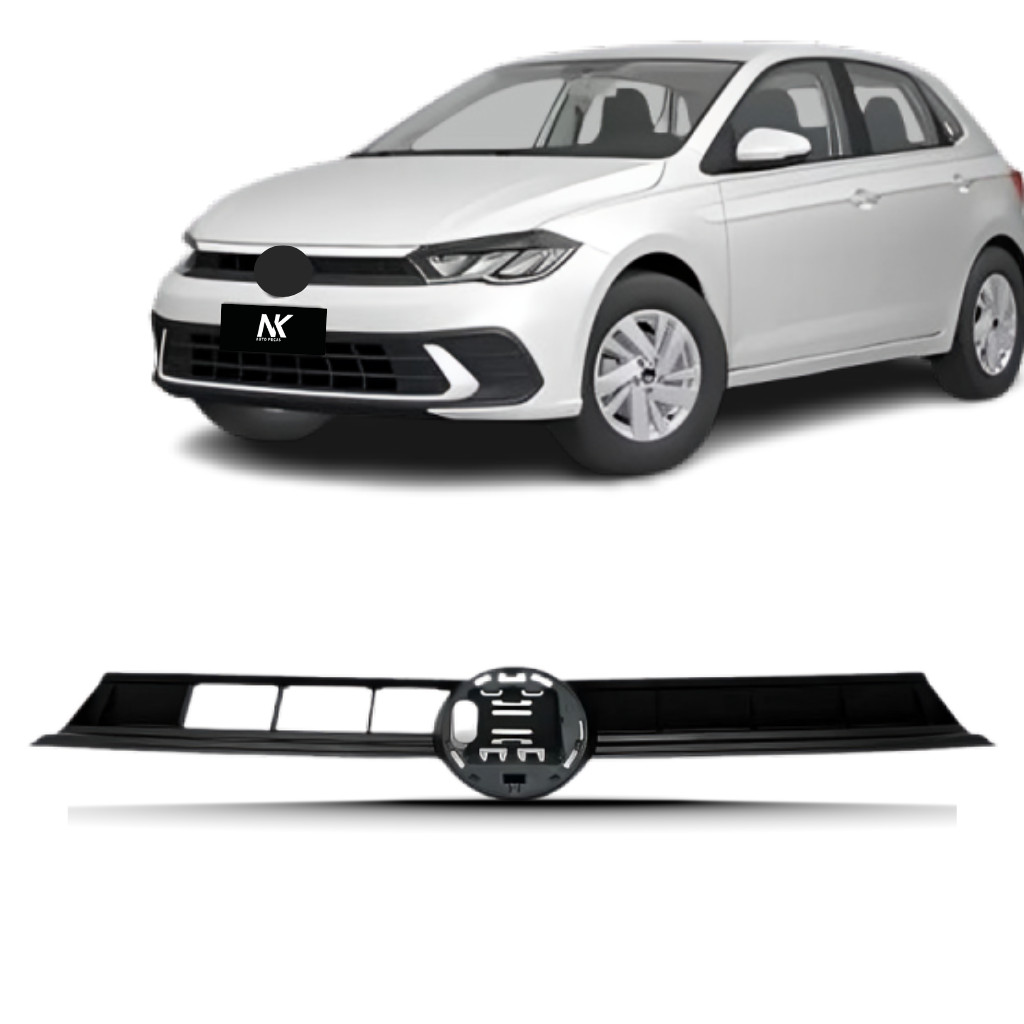 Grade Central Radiador Polo  2023 2024 2025 2026 em Oferta na Shopee