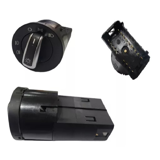 Botão Chave Luz Farol Milha Neblina Gol G3 G4 Botao Cromado