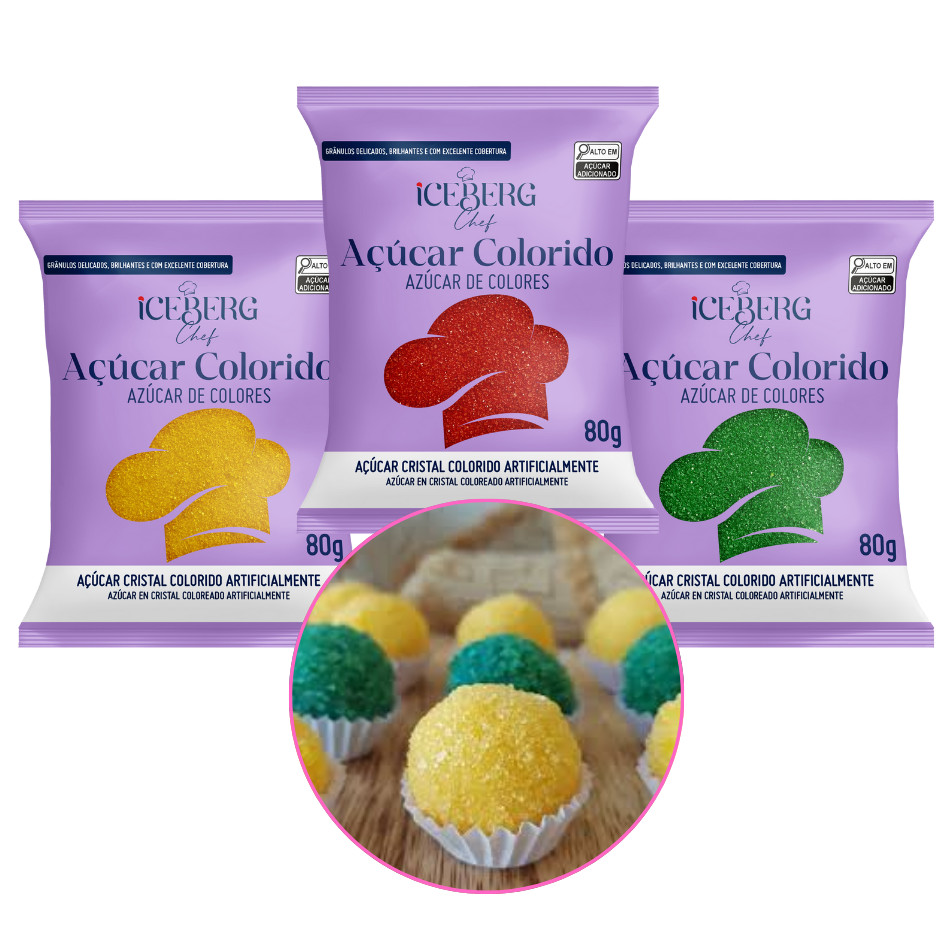 Açúcar Colorido para Docinhos - Comprar com Melhor Preço em Essenciais para Assar