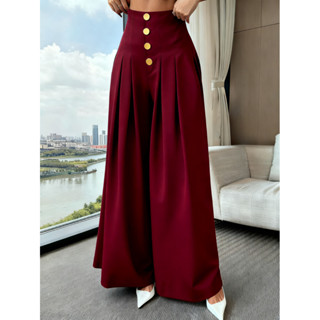 Calças Casuais Folgadas Para Férias Femininas P M G em Oferta na Shopee