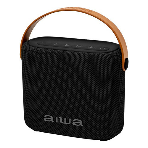 Caixa Som Bluetooh Aiwa com Alça 14wrms Portatil Rádio Fm/usb Preto