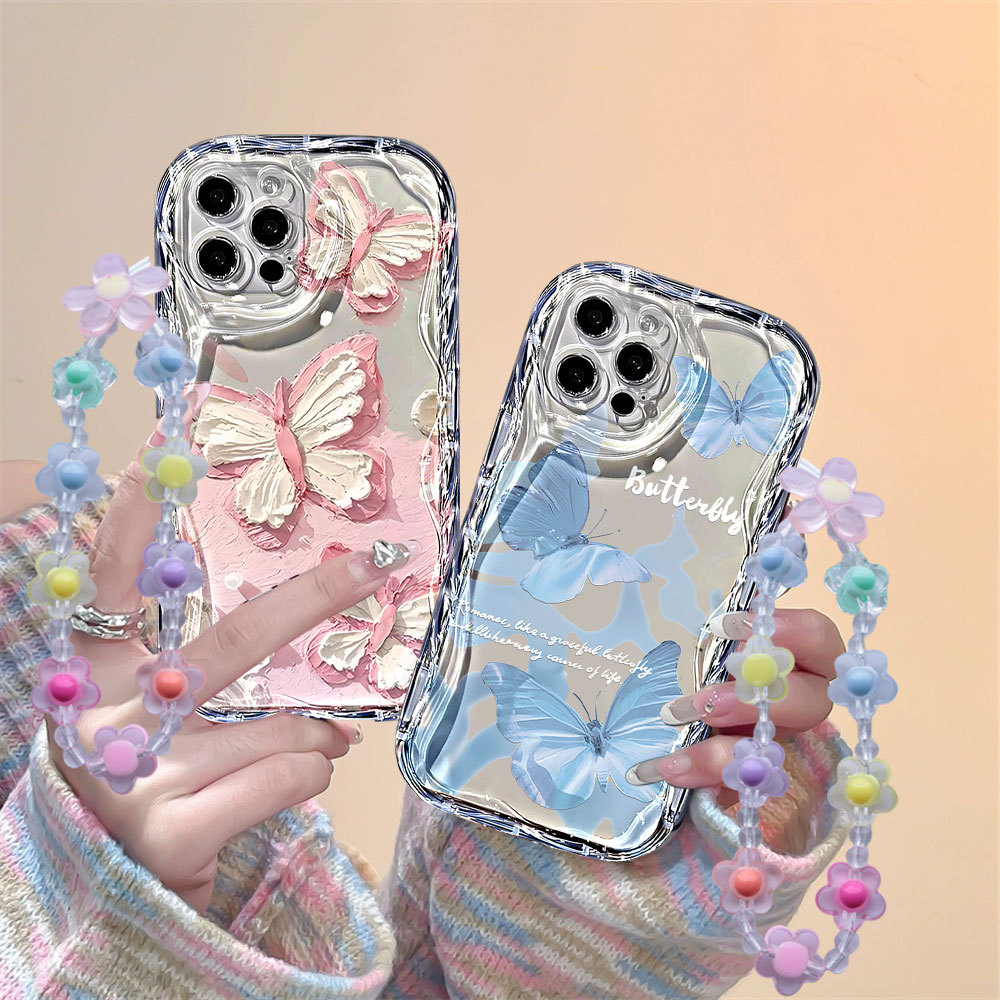 Capa Para iPhone 17 Pro Max 17Air 16 15 13 11 14 12 11 Xs XR Elegante Padrão De Borboleta Caso De Telefone em Oferta na Shopee