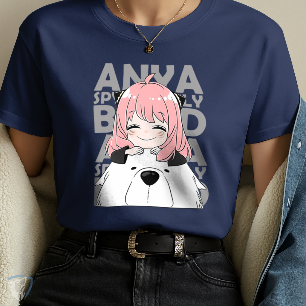 Camiseta Feminina Anya e Bond | Spy Family Estampa Fofa e Divertida