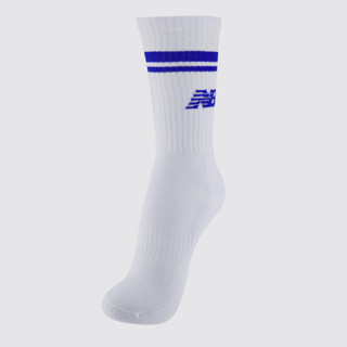Meia New Balance Cano Alto Branca e Azul em Oferta na Shopee