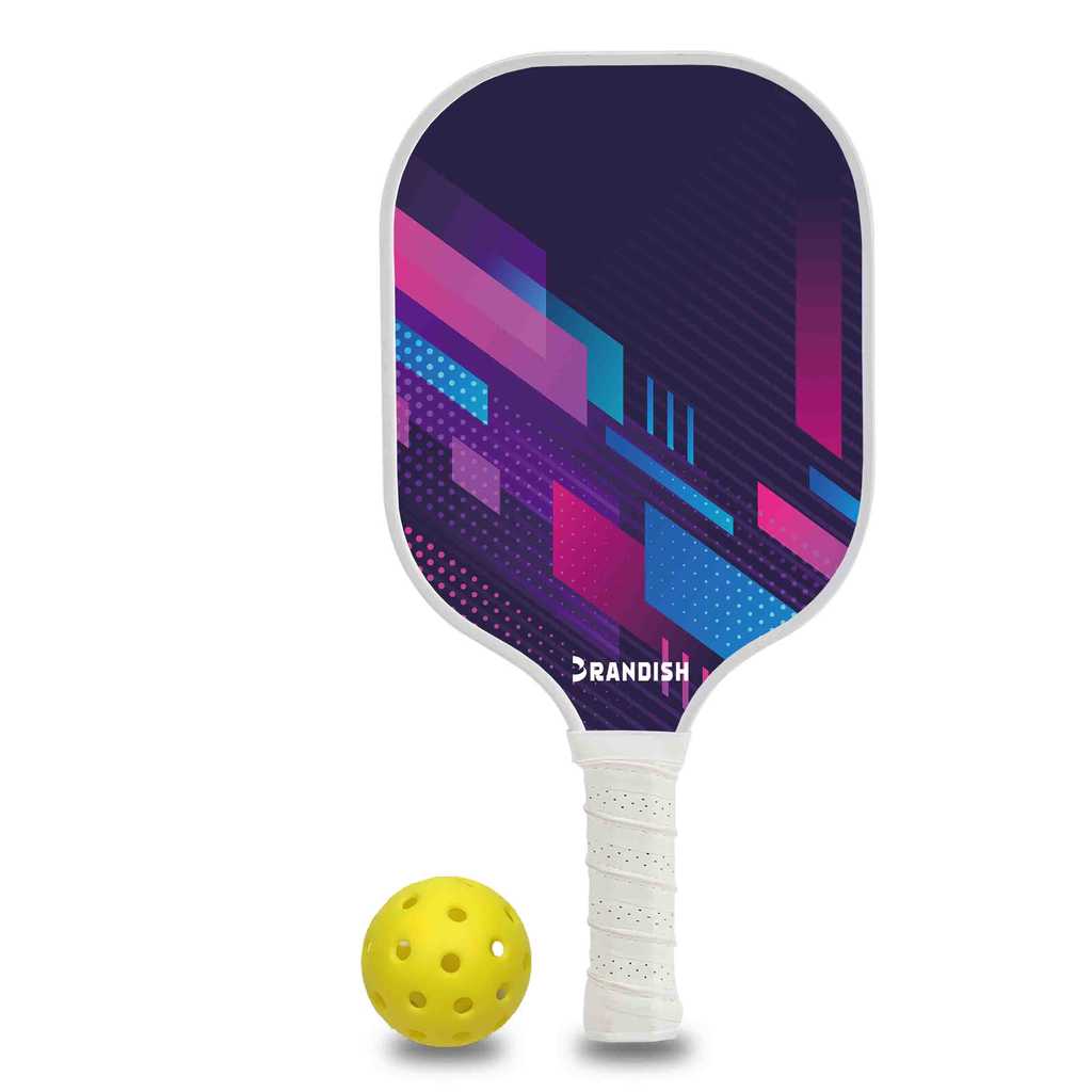 Raquete de pickleball pickleball fibra de vidro leve durável profissional competição treinamento estudantes iniciantes U
