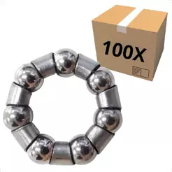 Colar Esfera Aço 1/4 Roda Cubo Traseiro 7 Esferas Pacote Fechado com 100 Unidades Atacado