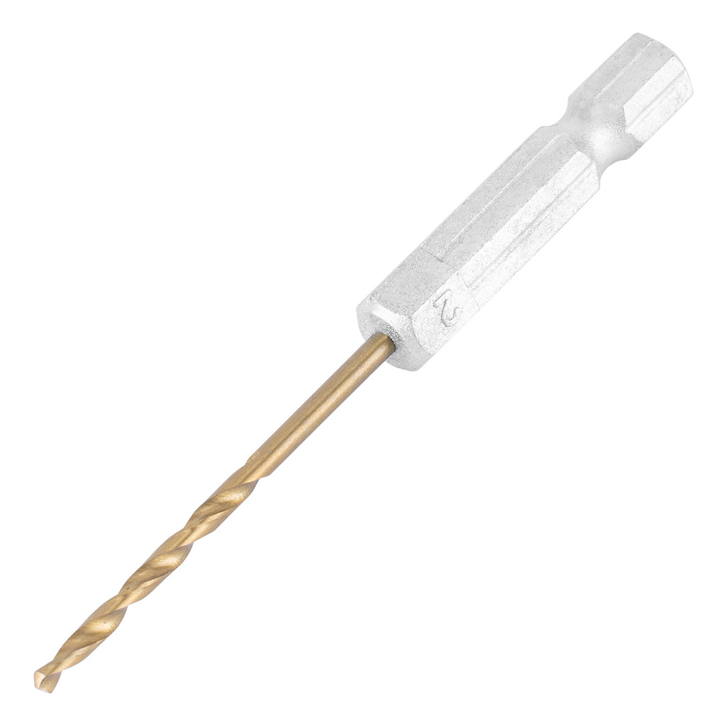 BROCA ACO RAPIDO PROFISSIONAL, NITRETO DE TITANIO, PARA METAL, 2MM, HASTE SEXTAVADA, 1PC // MTX