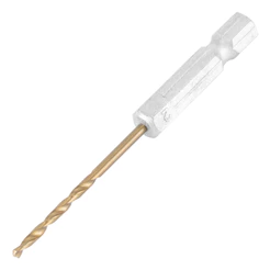 BROCA ACO RAPIDO PROFISSIONAL, NITRETO DE TITANIO, PARA METAL, 2MM, HASTE SEXTAVADA, 1PC // MTX