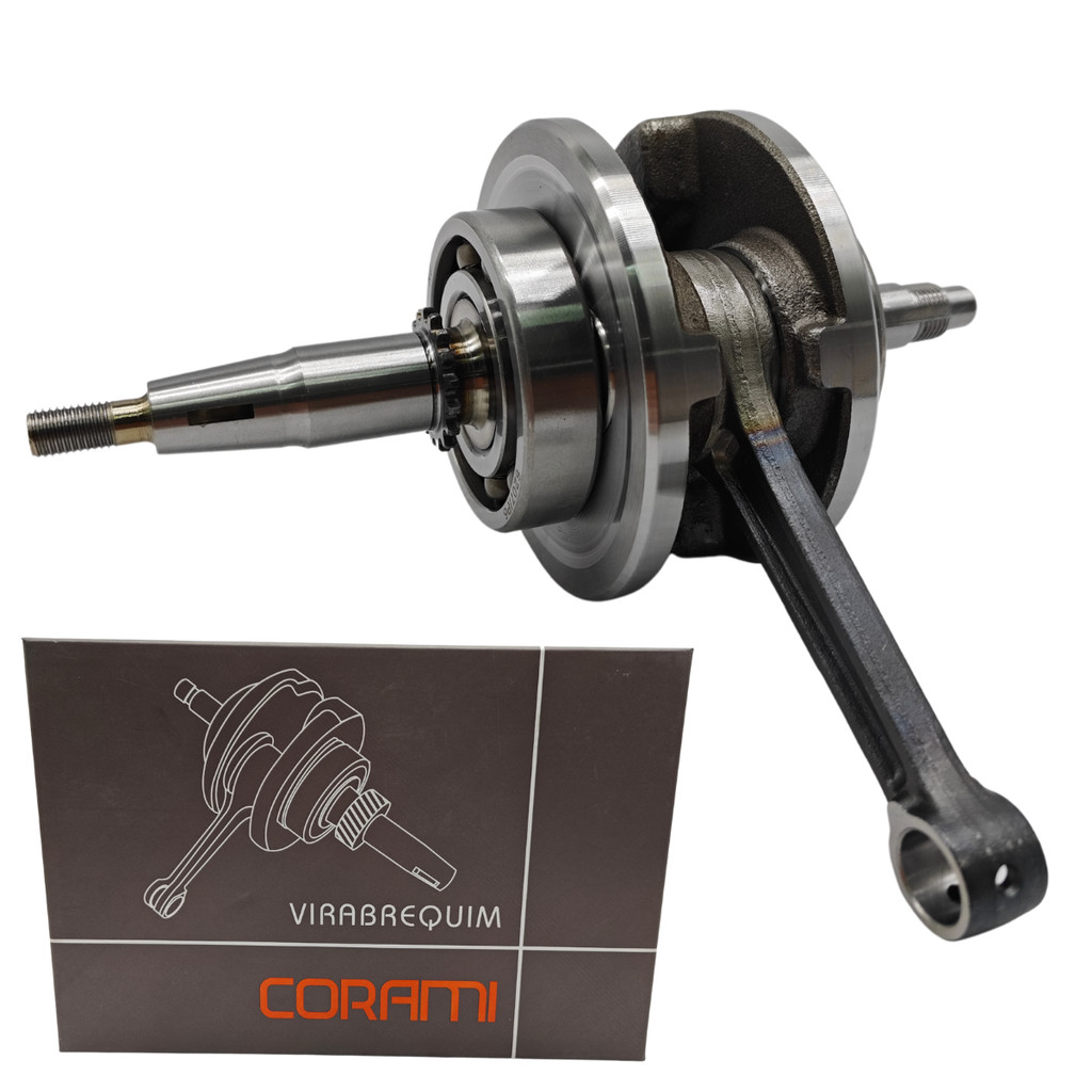 Virabrequim Completo Com Biela e Rolamento Corami Suzuki Intruder 125 2012 Até 2016