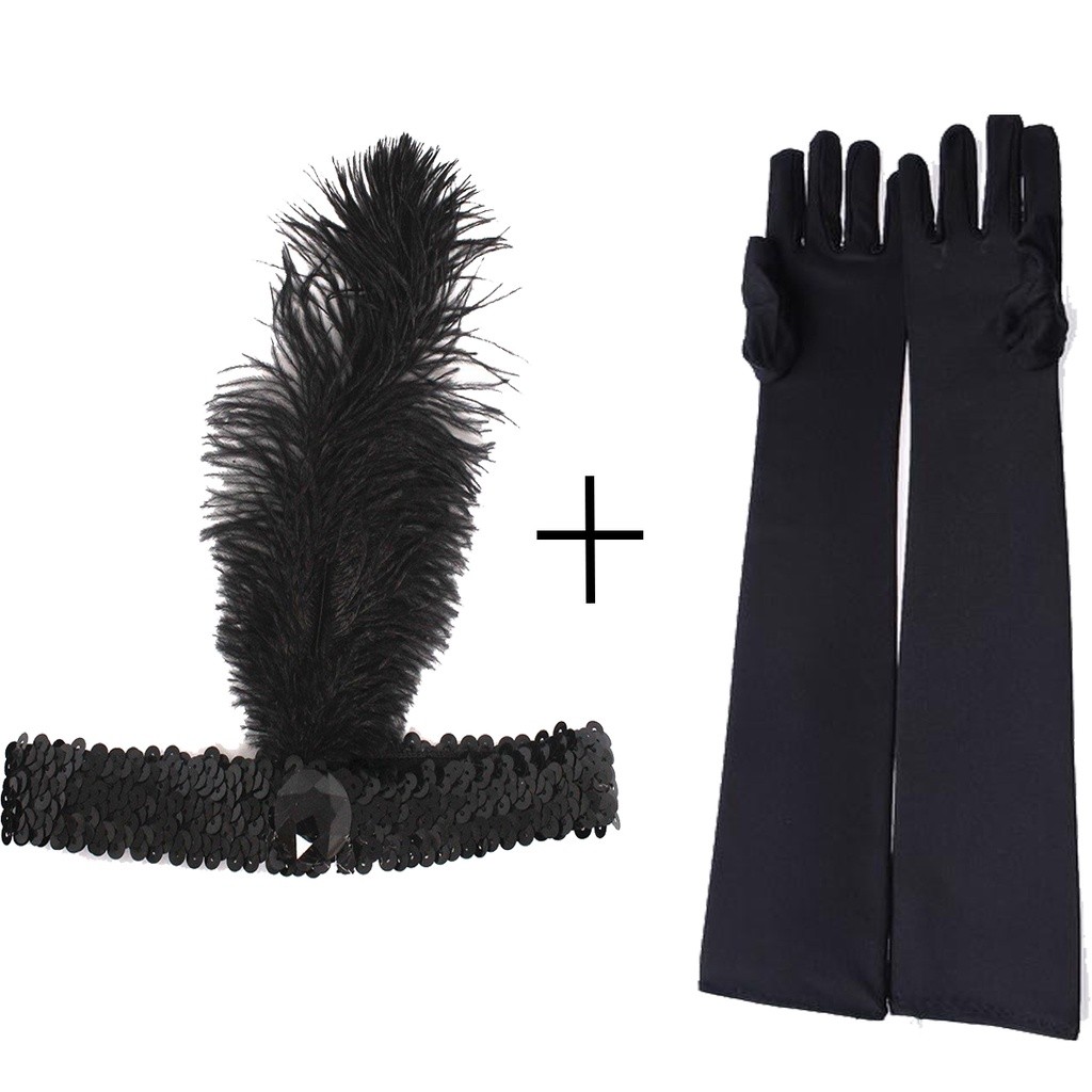 Kit Fantasia Melindrosa Gangster Mafia Cabaret Sexy 2pçs em Oferta na Shopee