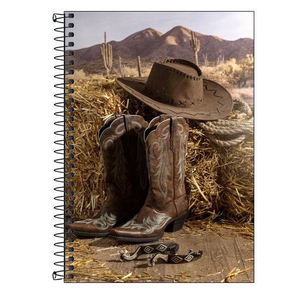 Caderno Personalizado COUNTRY AGRO - 1, 10 ou 20 matérias Capa Dura, Kit c/3, Escolar, Universitário
