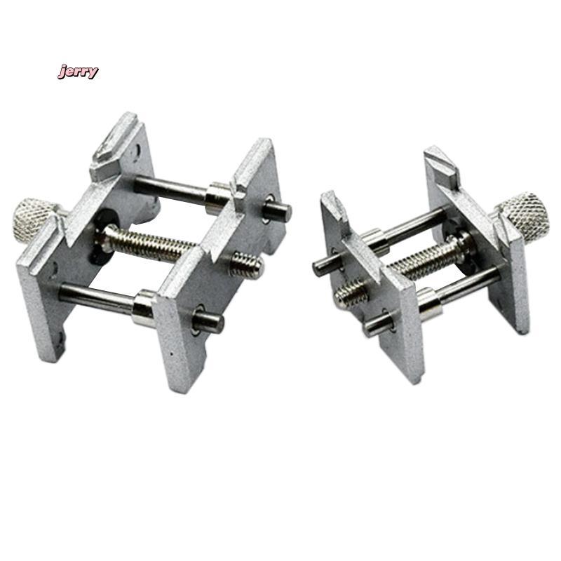 2 Conjuntos De Suporte De Movimento De Relógio De Metal Base Fixa Multi Função Para Relojoeiro Braçadeira Relógios Ferra
