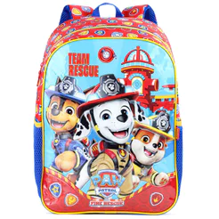 Mochila Escolar Xeryus 16 Patrulha Canina 15292 Vermelho e Azul - Infantil
