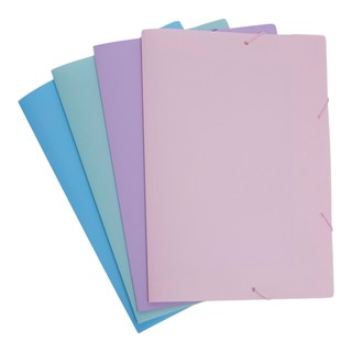 Pasta com Aba e Elastico Oficio Pastel 23,5x33,5cm Polibras (unidade) em Oferta na Shopee