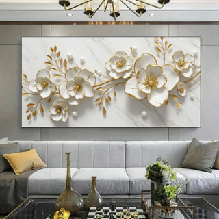 Quadro Decorativo 80x110cm Flor Orquídea Dourada Decoração de Parede Hall Luxo Sala Quarto MDF em Oferta na Shopee