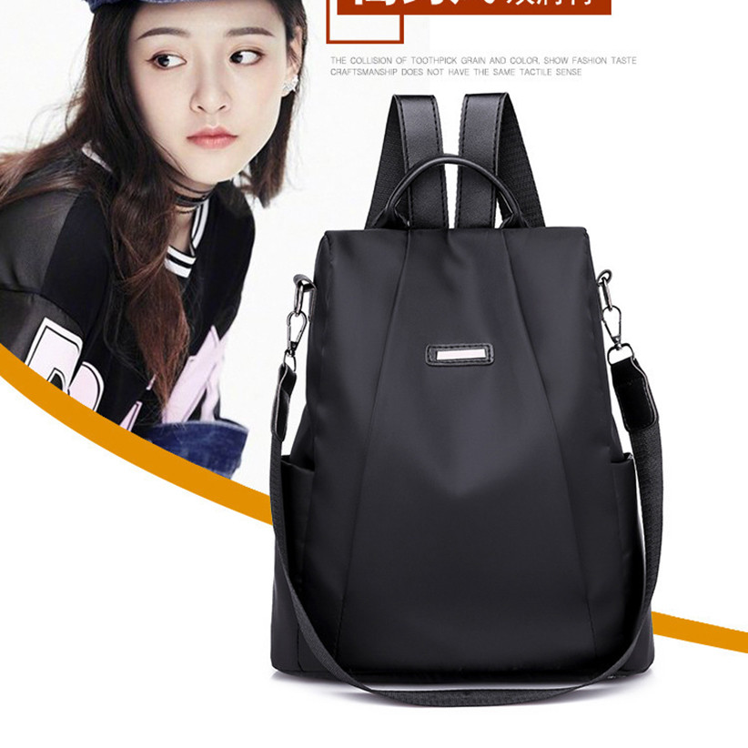 Mochila Feminina Juvenil Faculdade Escolar Impermeável Com Chaveiro em Oferta na Shopee