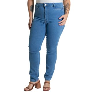 Calça Jeans Sawary Plus Size Levanta Bumbum - 280607 em Oferta na Shopee