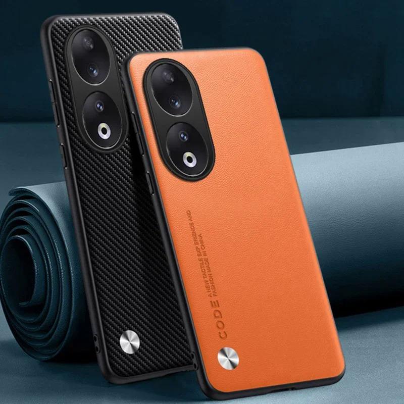 Capa Luxuosa De Couro PU Para Honor 90 70 Pro Plus 50 Lite Fosca De Silicone Com Proteção Total 50 60 80 Acessórios Durá