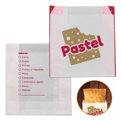 Saco Pequeno Para Pastel Barreira Gordura 500 Und Delivery - Branco