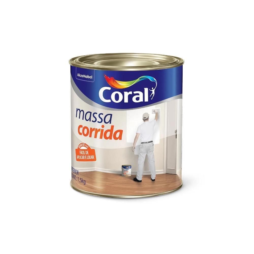 Massa Corrida Latex Branco Coral 900ml Branco 900ml