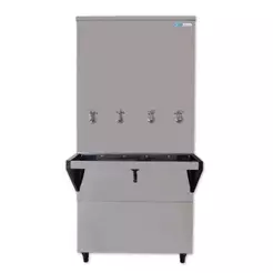 Bebedouro Industrial Coluna Knox 200L 3 Torneiras Geladas 1 Torneira Natural Inox 127V (KX20-C NG 4T)