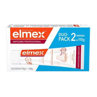 Kit Creme Dental Elmex Anticárie Professional 2 Unidades 110g em Oferta na Shopee