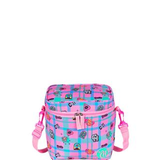 Lancheira Grande Capricho Student School - Rosa Claro em Oferta na Shopee