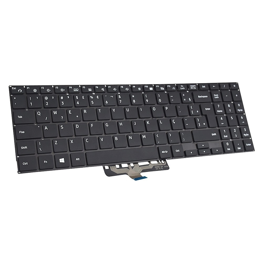 Teclado para Notebook Samsung Part Number HQ21017041000 | Preto ABNT2 - detalhe