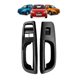 Par Puxador Interno Porta Dianteira Gol Voyage G5 G6 Preto