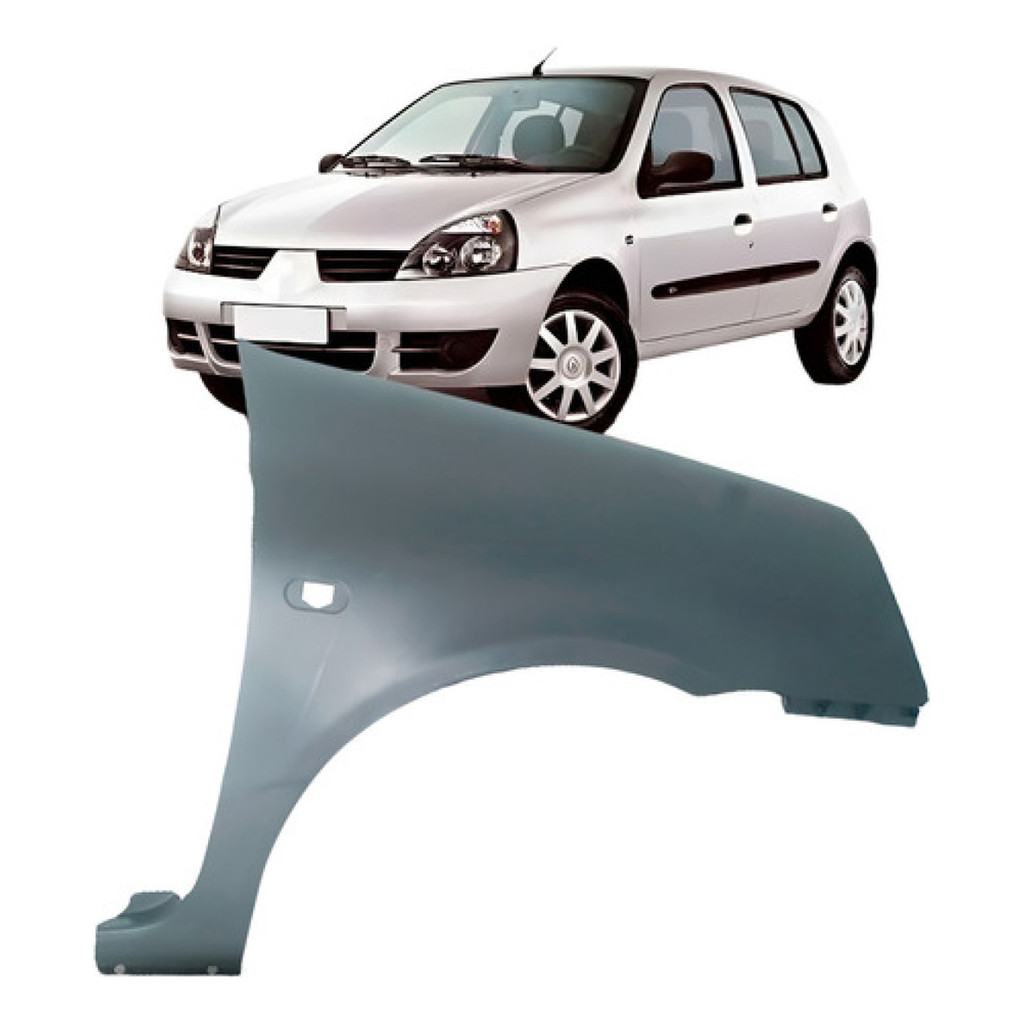 Paralama Clio 2003 04 05 06 07 08 09 10  2011 Cinza em Oferta na Shopee