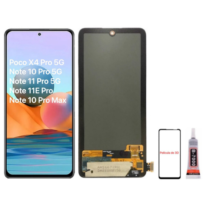 Tela Touch Display Lcd Incell/Oled Redmi Note 11 pro 5g/ Note 10 pro 5g/ Poco X4 pro 5g /Note 10 promax / Note 11proplus