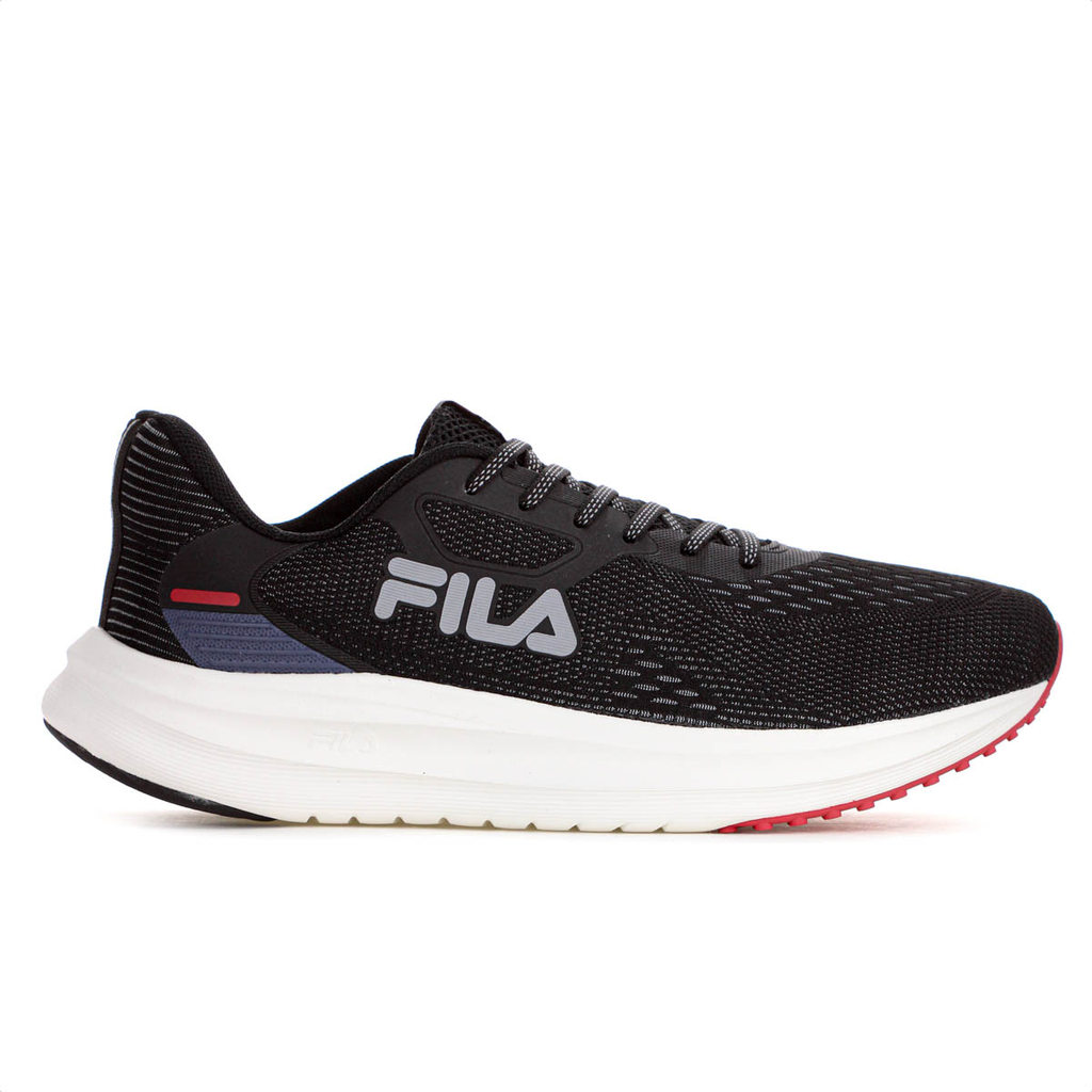 Tênis Fila Fastness Preto Vermelho e Cinza - Masculino
