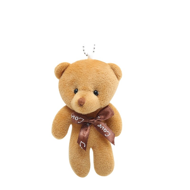 Macacão Urso Mini Boneca De Pelúcia Presente De Casamento Chaveiro Saco Acessório Pingente Aniversário Para Mulheres Men
