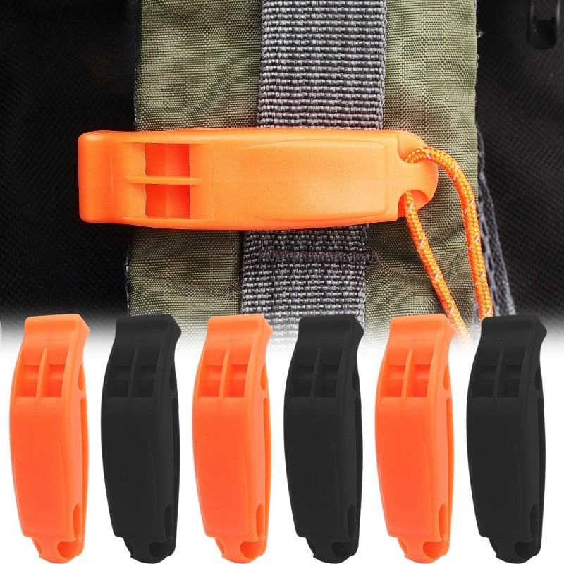 Apitos De Banda Dupla De Tubo Duplo-Apito De Treinamento De Árbitro-Para Acampamento Ao Ar Livre , Caminhada-Multifuncio