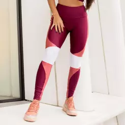 Legging Geneva Vinho Laca Platinado