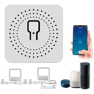 Interruptor Inteligente Wi-Fi 16A | Controle de Luz por Celular e Voz |Compatível c/ Alexa e Tuya nv em Oferta na Shopee