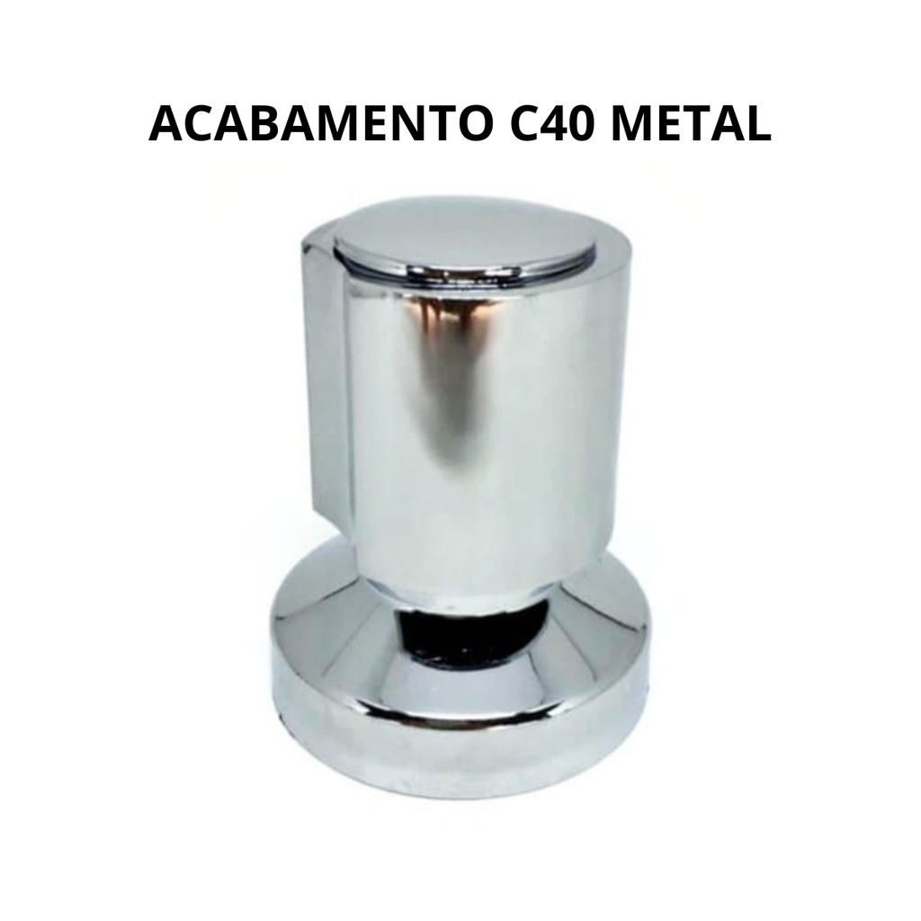 Acabamento Para Registro 1/2 x 3/4 Banheiro  Metal com Canopla ABS