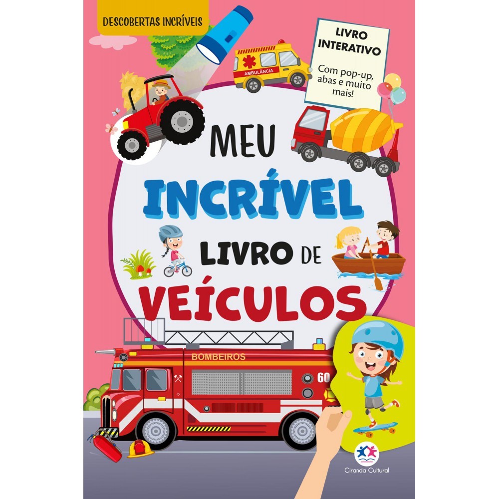 Livro Meu Incrível Livro de Veículos - Com pop-up e abas em Oferta na Shopee