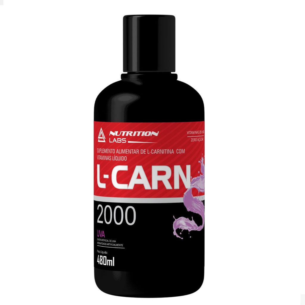 L-Carnitina 480ml 2000mg Dose Nutrition Labs