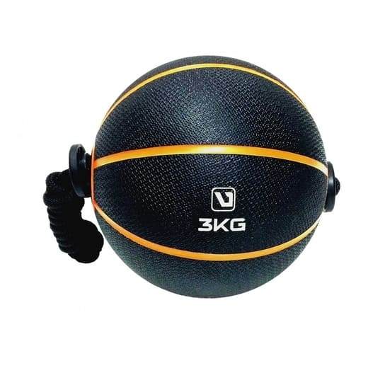 Medicine Ball com Corda Treinamento Funcional Pilates Musculação Original LiveUp Sports