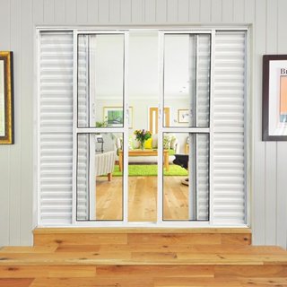 Porta Balcão de Alumínio 6 Folhas 210 X 180cm com Fechadura Linha 25 Esquadrias Bergamo em Oferta na Shopee