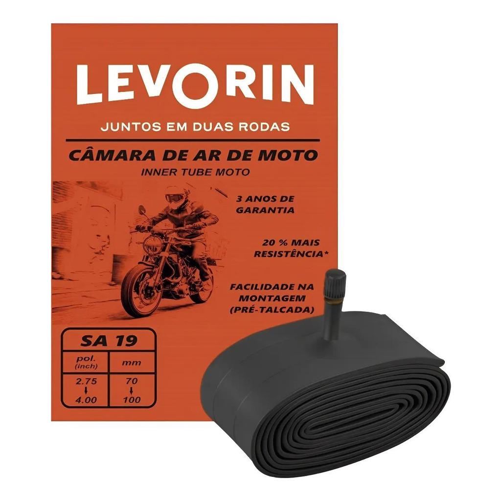 CAMARA AR LEVORIN MSA-19 DIANTEIRA BROS 125/150 / CB 400/450 90/90-19 em Oferta na Shopee